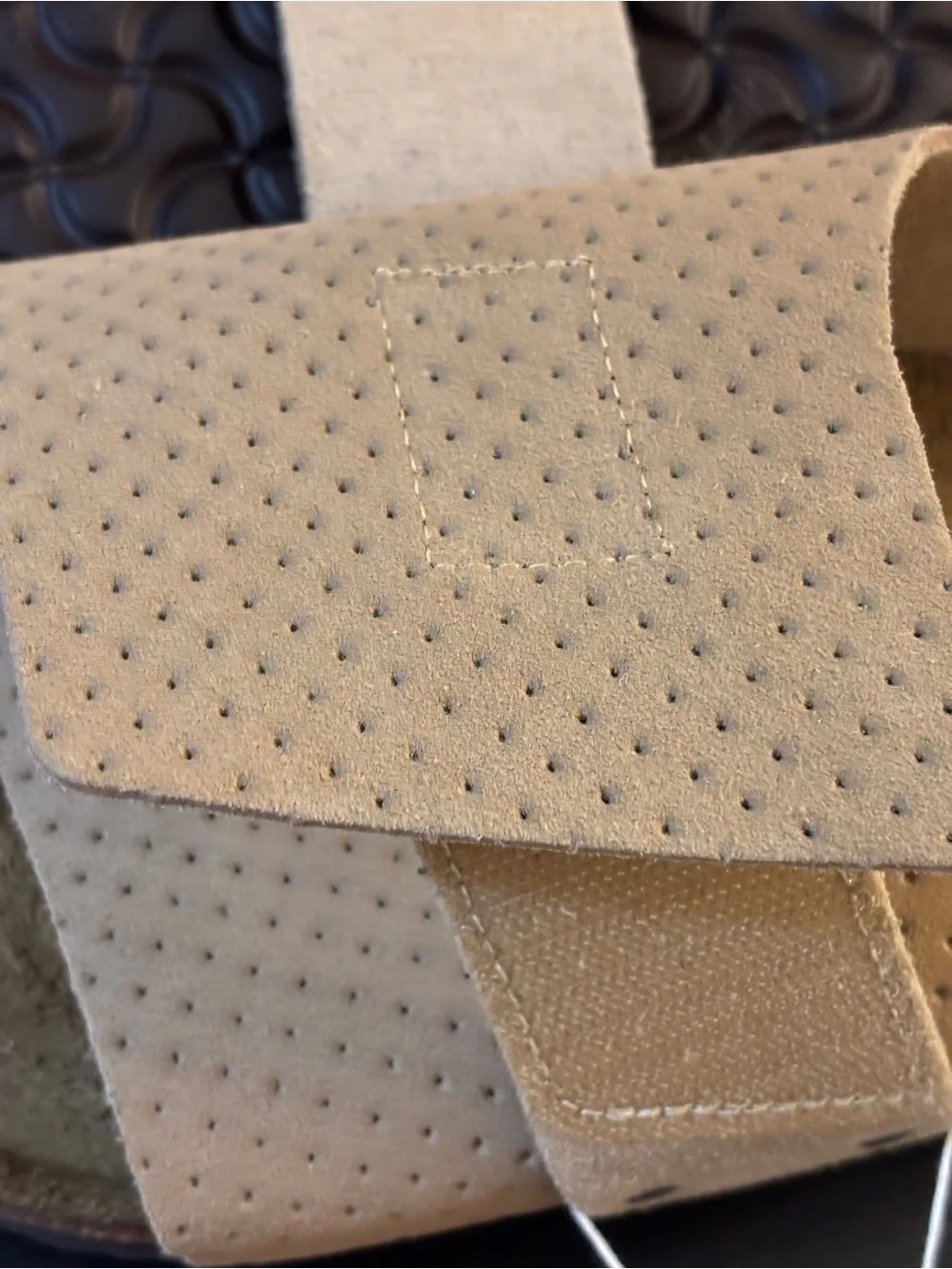 Birkenstock Kyoto New Beige Suede Cork Footbed with Black Branding